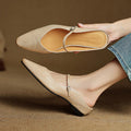 Sarah Express Retro Leather Slingback Wedge Sandals Beige Apricot