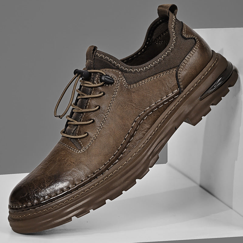 Sarah Express Casual Leather Loafers with Toggle Lacing
