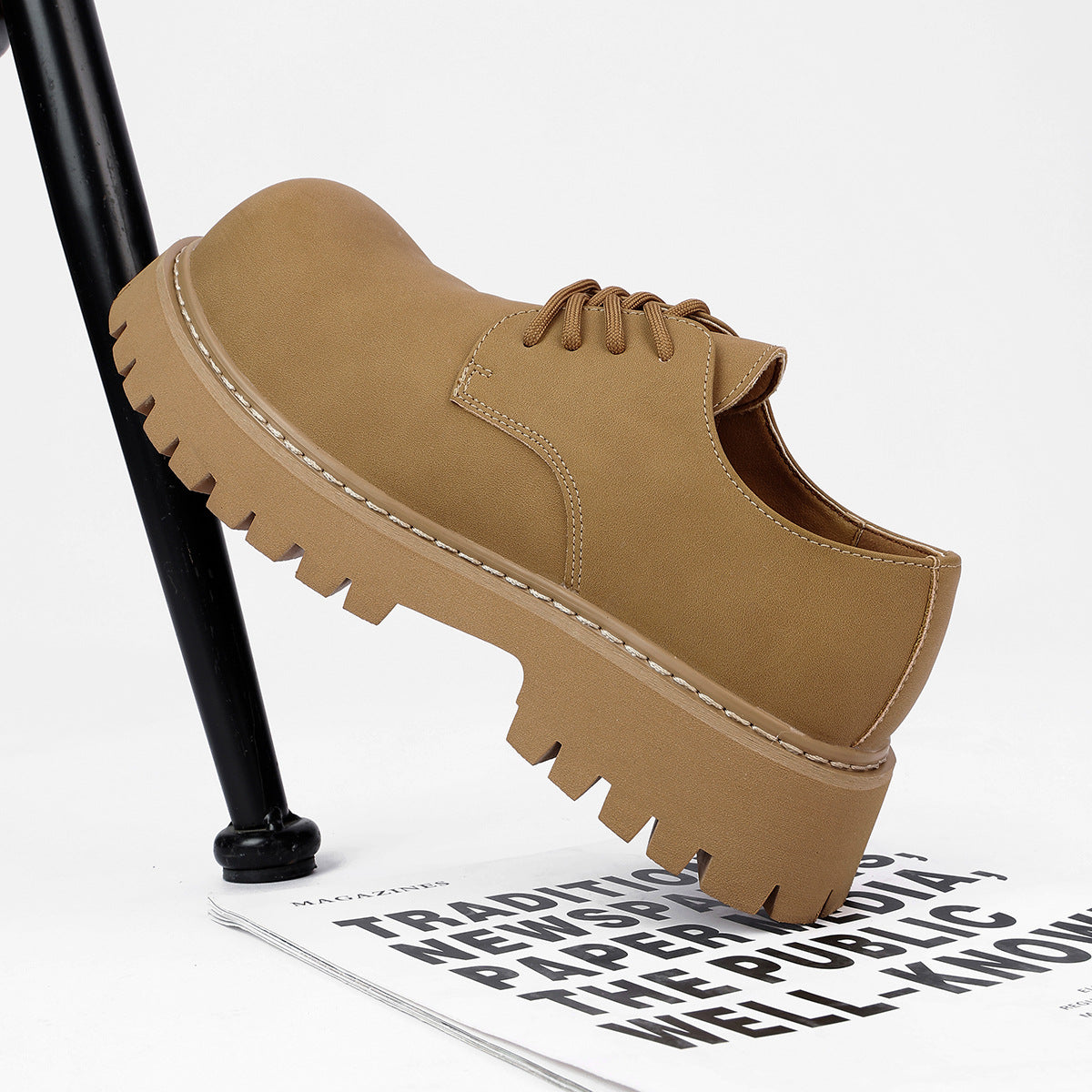 Sarah Express British Style Height Increasing Derby Shoes