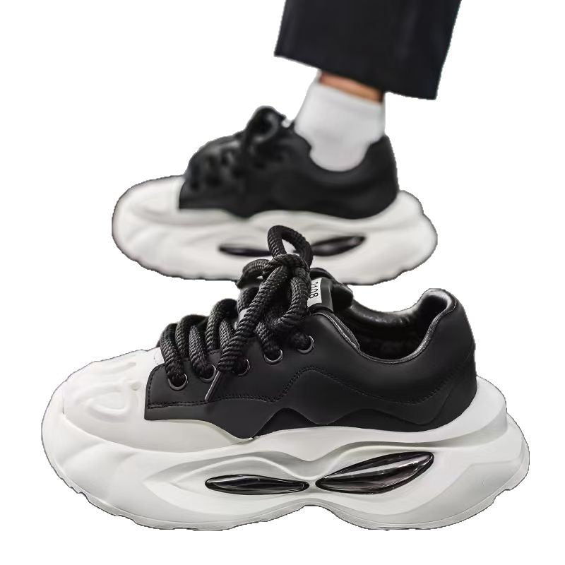 Sarah Express Men's Breathable Mesh Platform Casual Sneakers