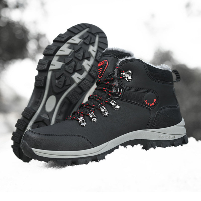Sarah Express Men's Plush Lined Winter Hiking Boots