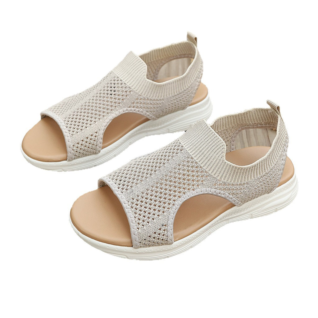 Sarah Express Sporty Mesh Slip-On Flat Sandals