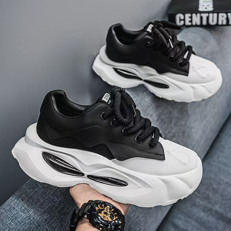 Sarah Express Men's Breathable Mesh Platform Casual Sneakers