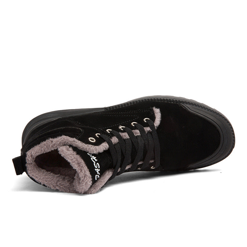 Sarah Express Men's Plush Lined Winter Ankle Boots
