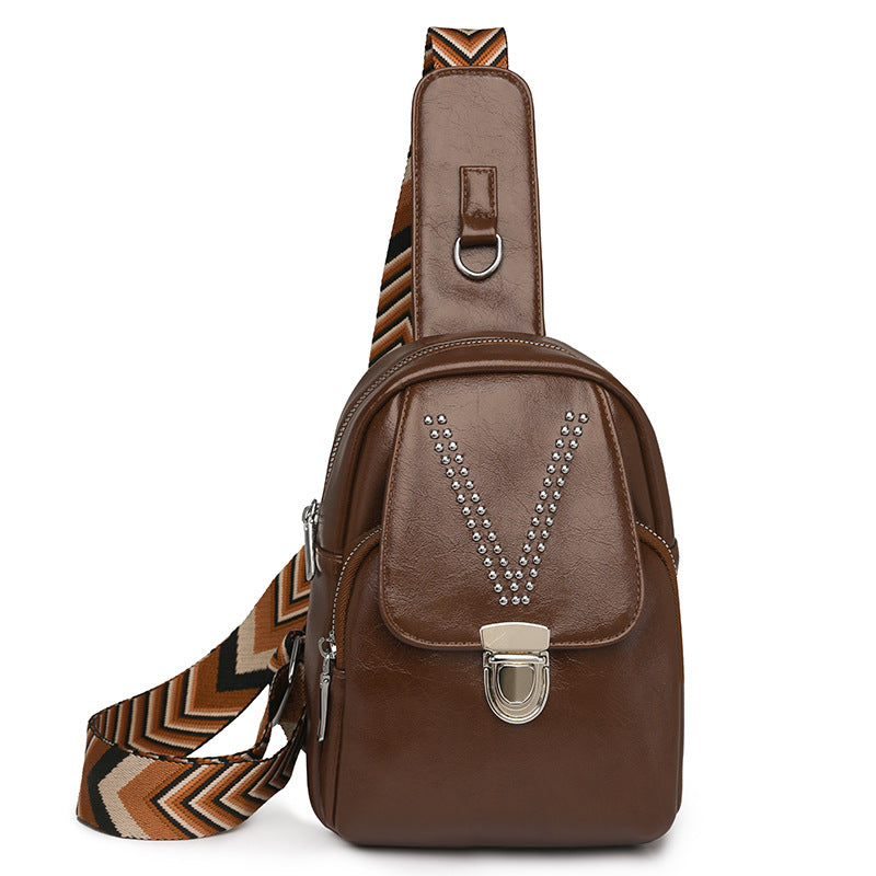 Sarah Express Soft Leather Crossbody Shoulder Bag Brown