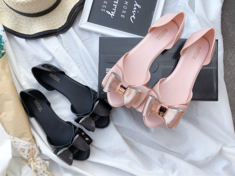 Sarah Express Women's Bow Knot Flat Sandals