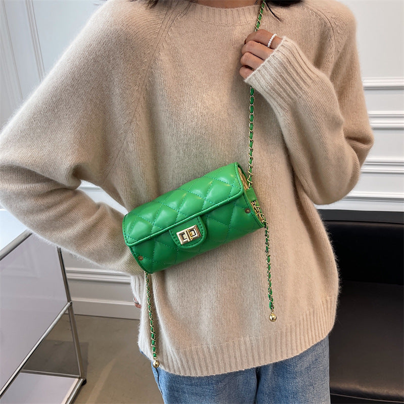 Sarah Express Quilted Chain Strap Small Square Bag