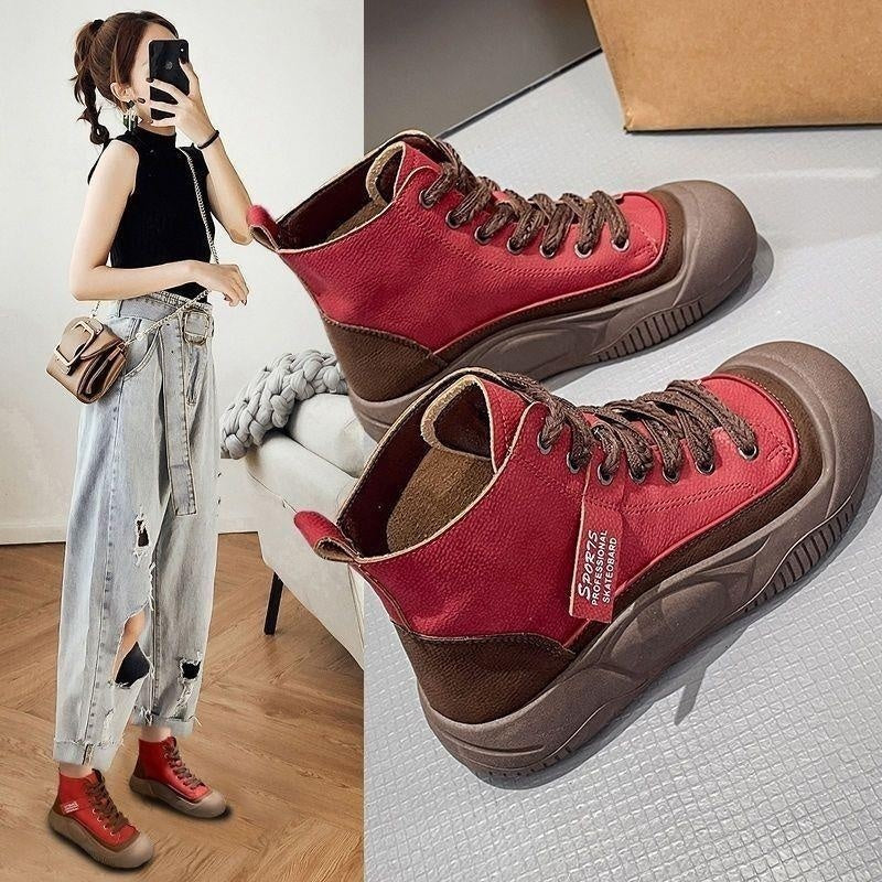 Sarah Express Retro High Top Platform Sneakers