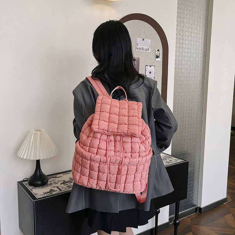 Sarah Express Quilted Padded Lightweight Travel Backpack