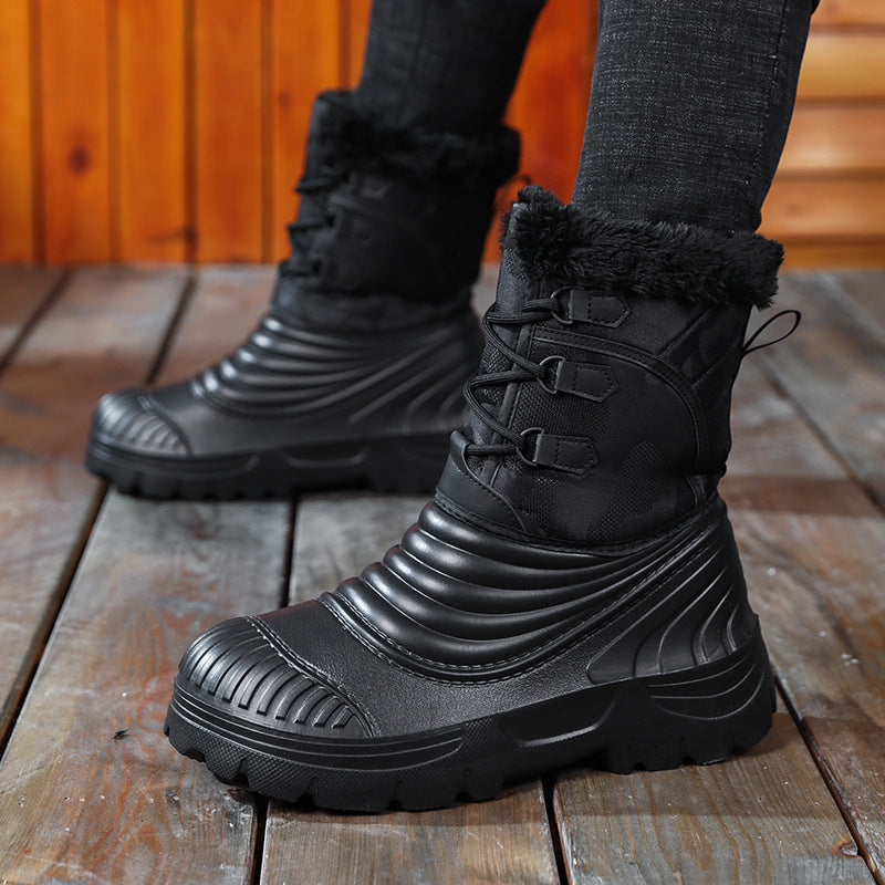 Sarah Express Men's Fleece Lined Winter Snow Boots