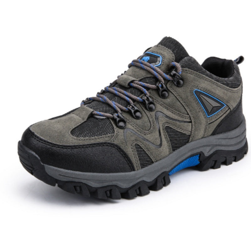 Sarah Express Men's Suede Low Top Hiking Shoes