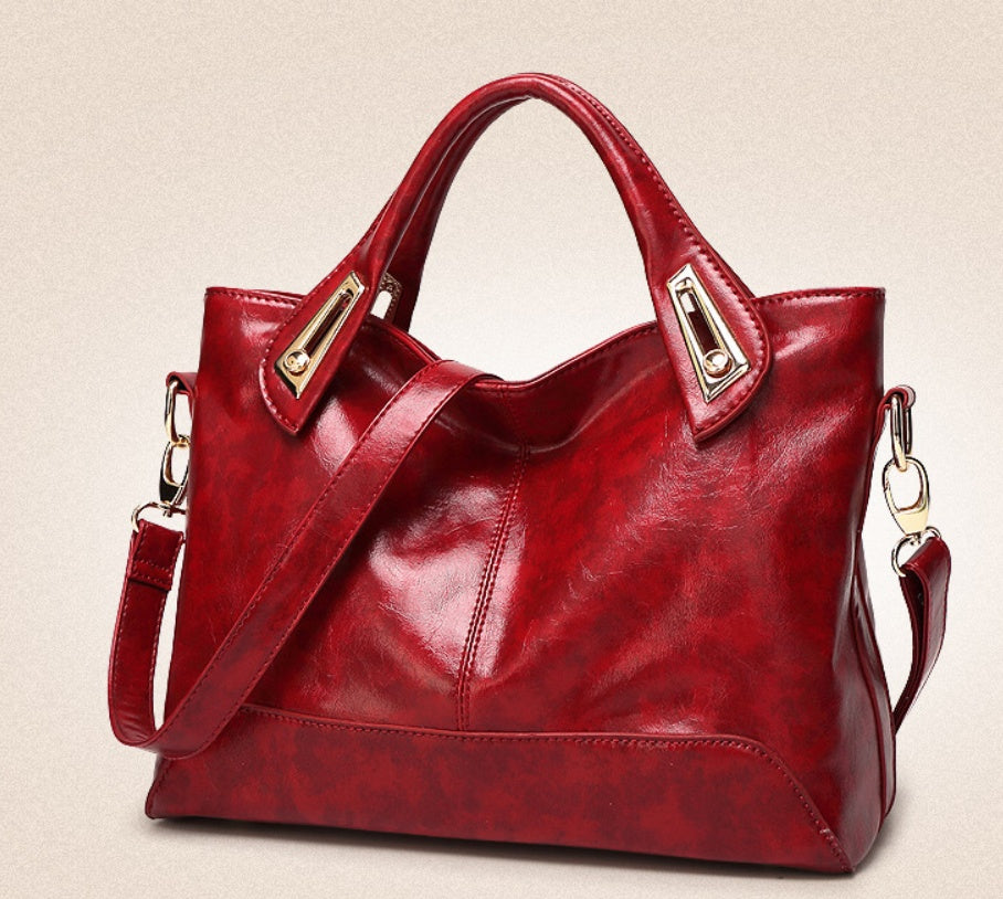 Sarah Express Structured Medium Handbag with Metal Details