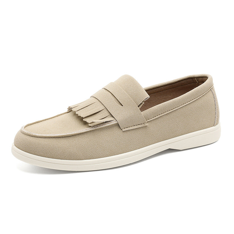 Sarah Express Men's Matte Suede Slip-On Loafers