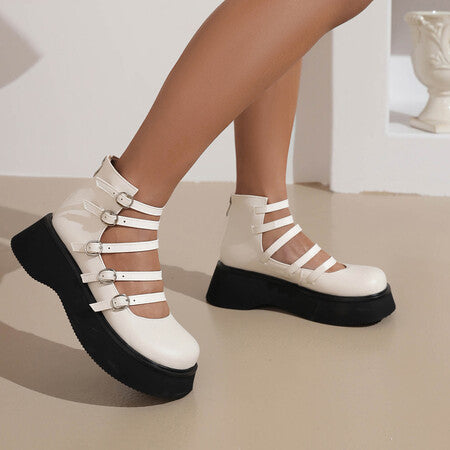 Sarah Express Women's Punk Platform Ankle Boots