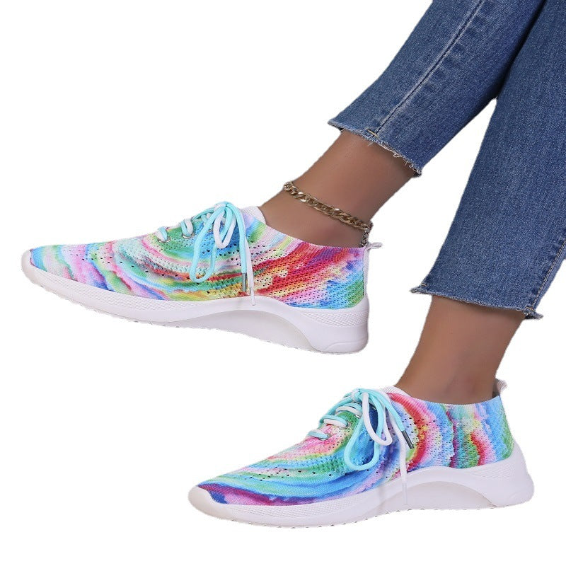 Sarah Express Colorful Graffiti Print Women's Sneakers