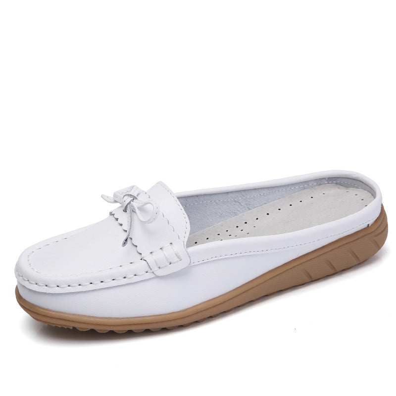 Sarah Express Women's Hollow Out Breathable Slip-On Sandals White