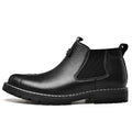 Sarah Express Men's Retro Platform Business Casual Slides Black