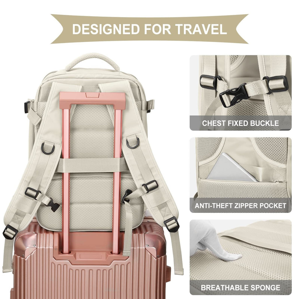 Sarah Express Large Capacity Travel Backpack with Shoe Compartment