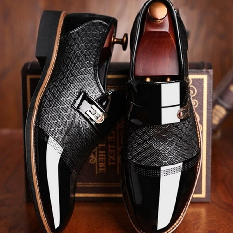 Sarah Express Men's Patterned Office Dress Flats