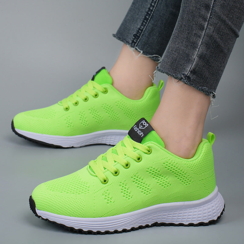 Sarah Express Women's Lightweight Mesh Lace-Up Sneakers