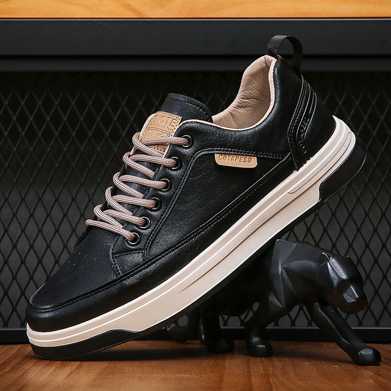 Sarah Express Men's Business Casual Low Top Sneakers Black