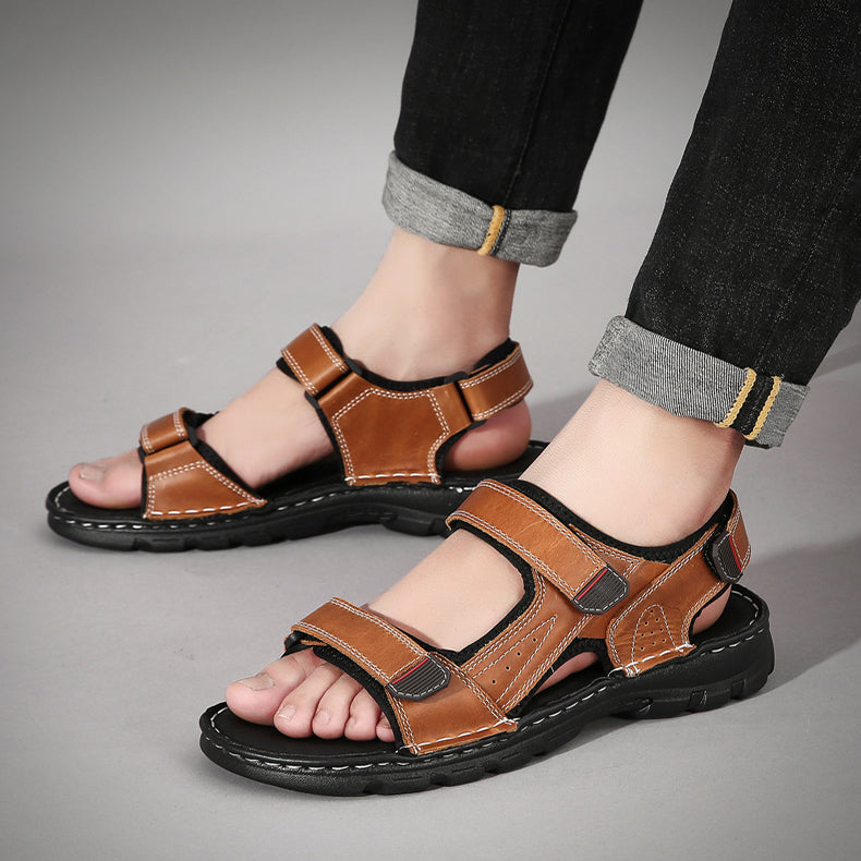 Sarah Express Men's Adjustable Velcro Outdoor Sandals