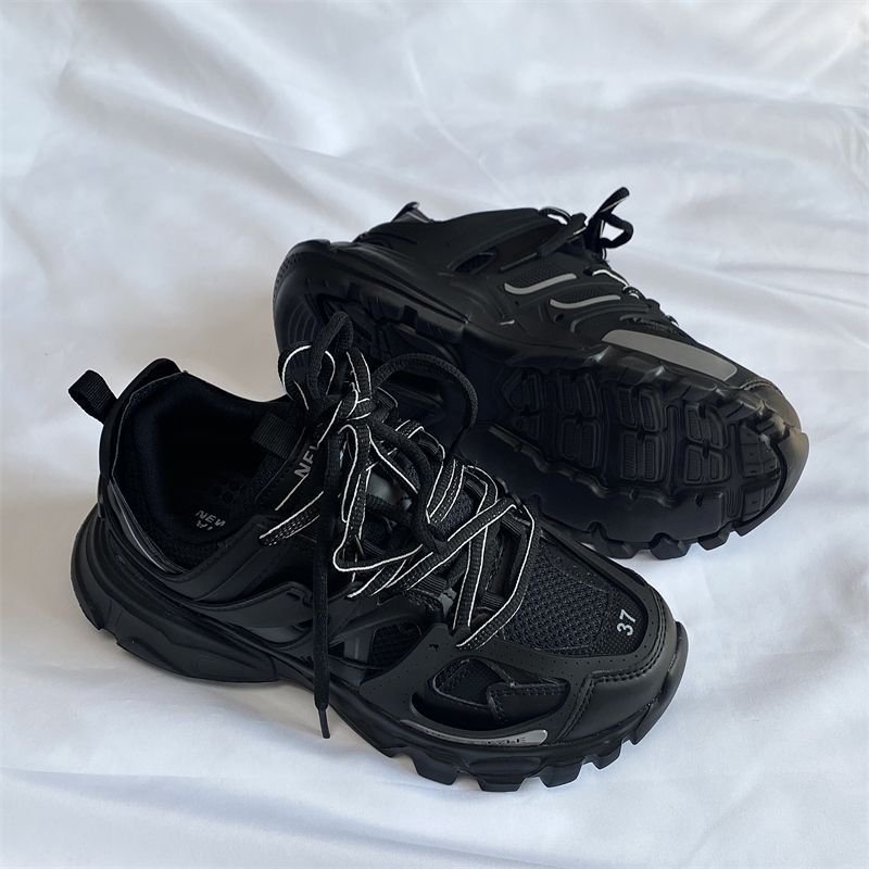 Sarah Express Men's Retro Chunky Sole Mesh Sneakers