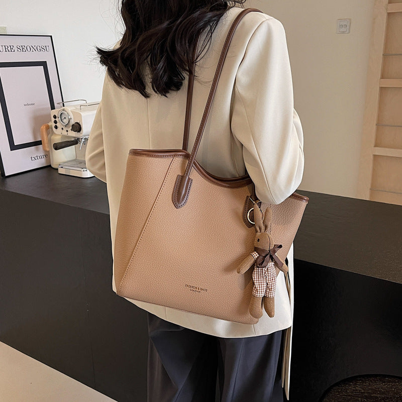Sarah Express Textured Retro Minimalist Shoulder Bag