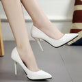 Classic Pointed Toe High Heel Pumps – pointed toe and heel profile alternate view