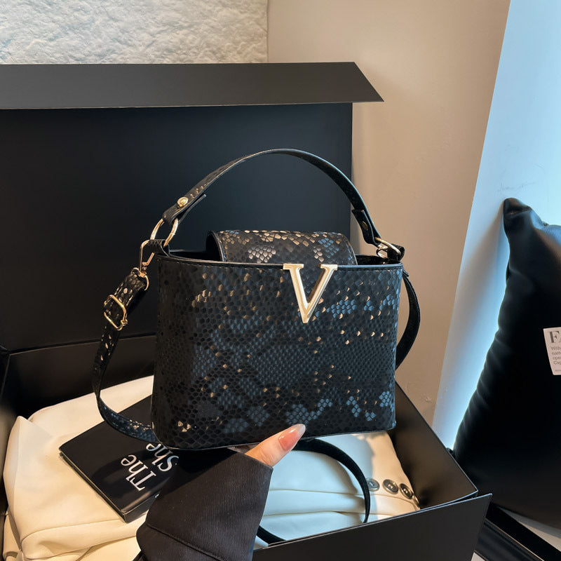 Sarah Express Structured Patchwork PU Leather Crossbody Bag