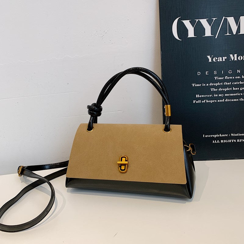 Sarah Express Vintage Patchwork PU Leather Crossbody Bag