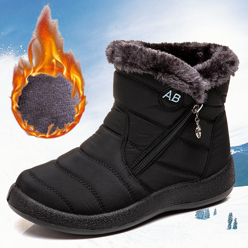 Sarah Express Waterproof Plush Lined Winter Ankle Boots
