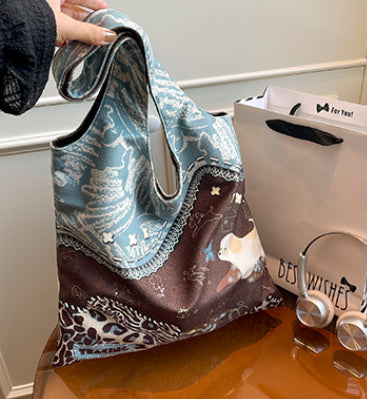 Sarah Express Leopard Print Canvas Commuter Shoulder Bag