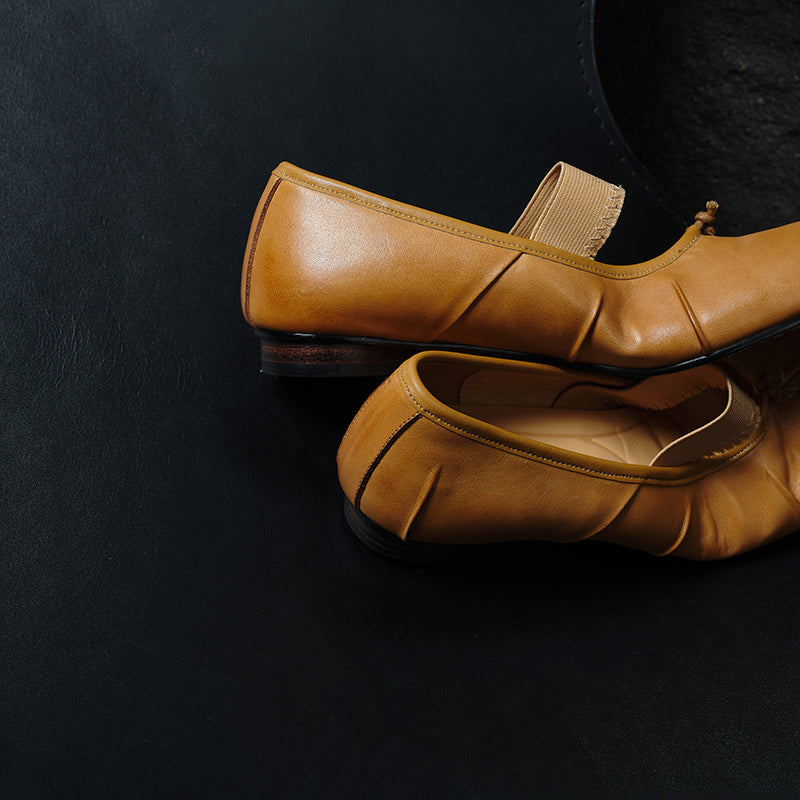 Sarah Express Full Grain Leather Tabi Mary Jane Flats