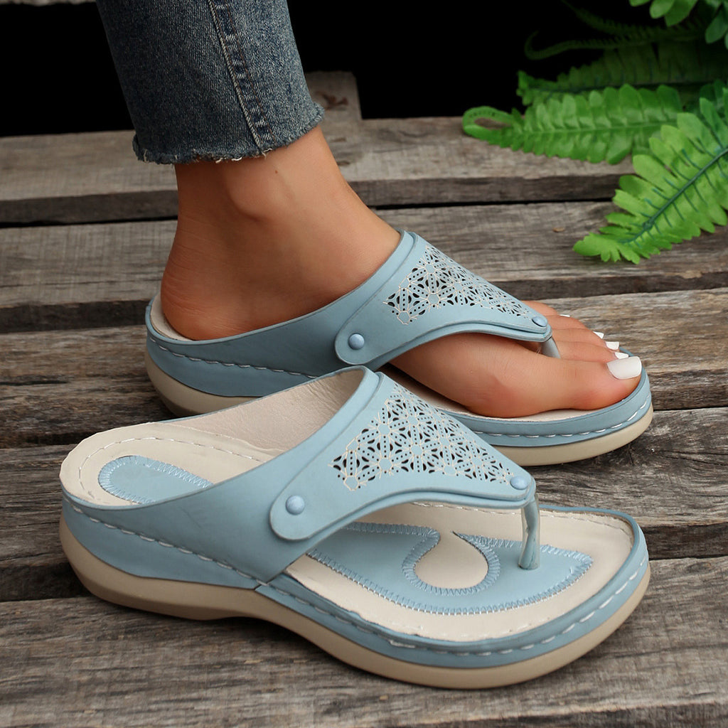 Sarah Express Women's Open-Toe Thong Beach Sandals