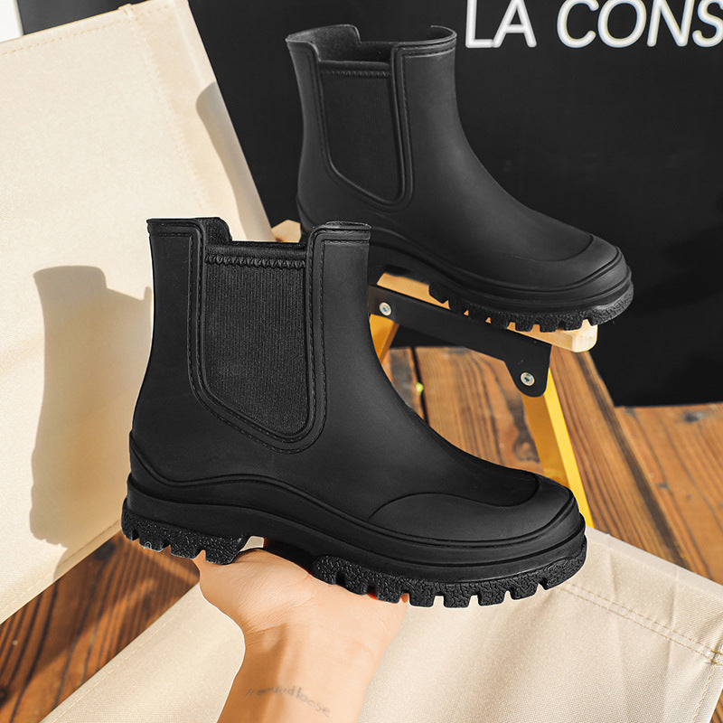 Cross-border Ladies Outdoor Work Rain Boots Lightweight Rubber Shoes Kitchen Shoe Cover – product detail alternate view 14