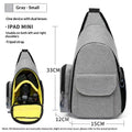 Sarah Express Portable Solid-color Cotton DSLR Camera Bag Gray Small Size