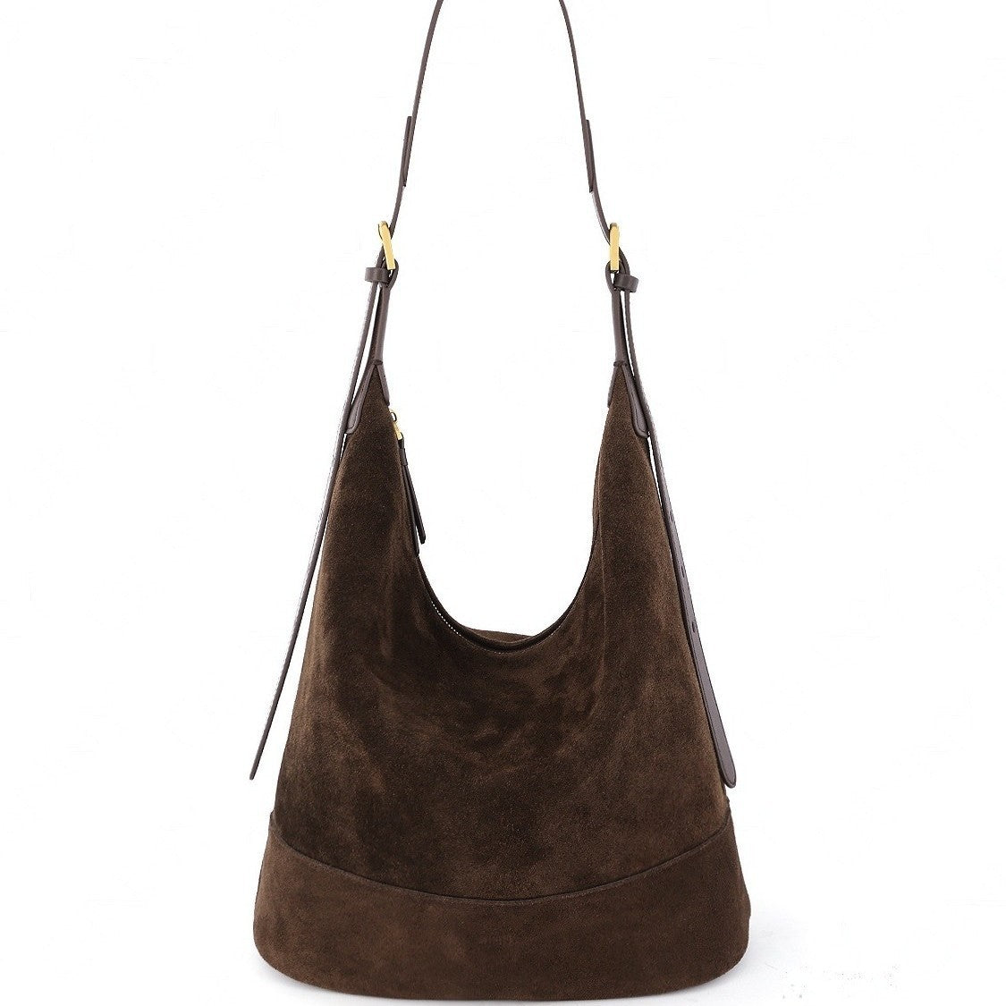 Sarah Express Retro Suede Slouchy Bucket Bag