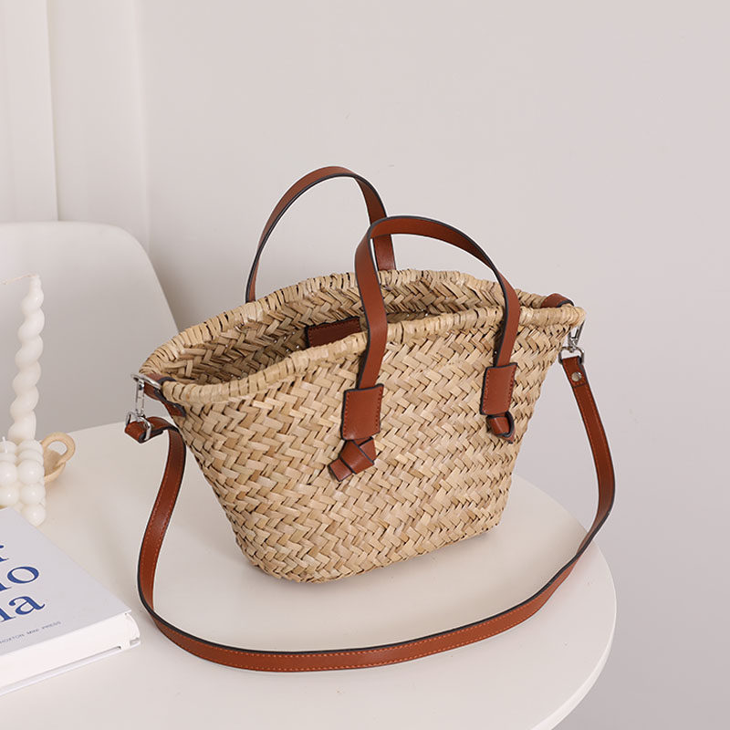 Sarah Express Natural Straw Woven Shoulder Bag