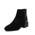 Retro Square Heel Pointed Toe Ankle Boots Fashion Versatile Chelsea Boot Women's Shoes – product detail alternate view 11