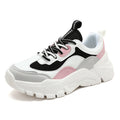Sarah Express Casual Lace-Up Platform Dad Sneakers White Powder
