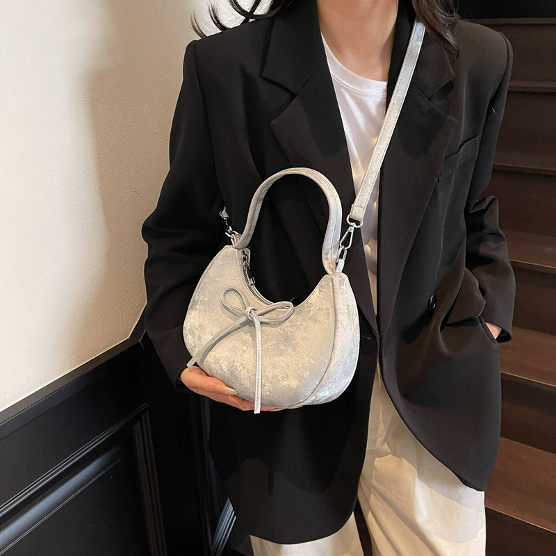 Sarah Express Dumpling PU Leather Underarm Shoulder Bag