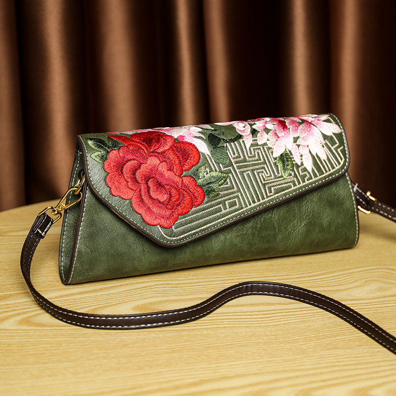 Sarah Express Embroidered Floral Chinese Style Shoulder Bag