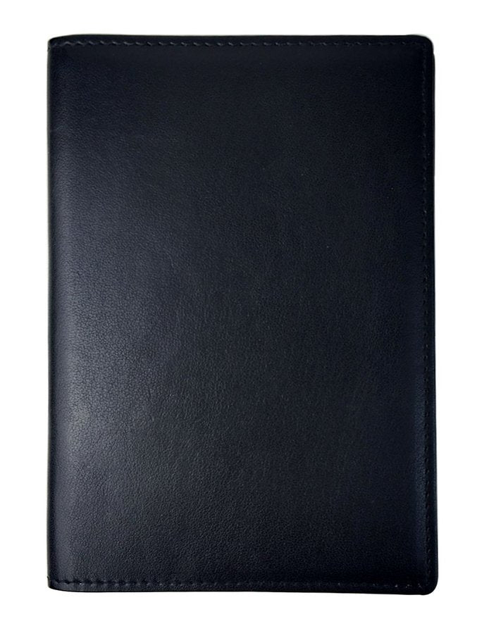Sarah Express RFID Blocking Leather Passport Holder Case Black