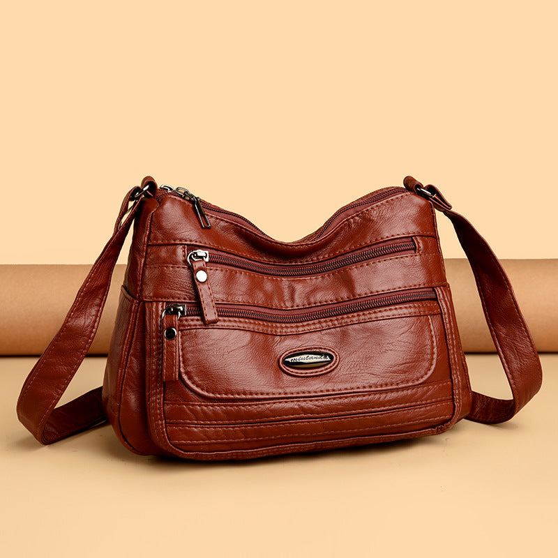 Sarah Express Lightweight Soft PU Crossbody Shoulder Bag