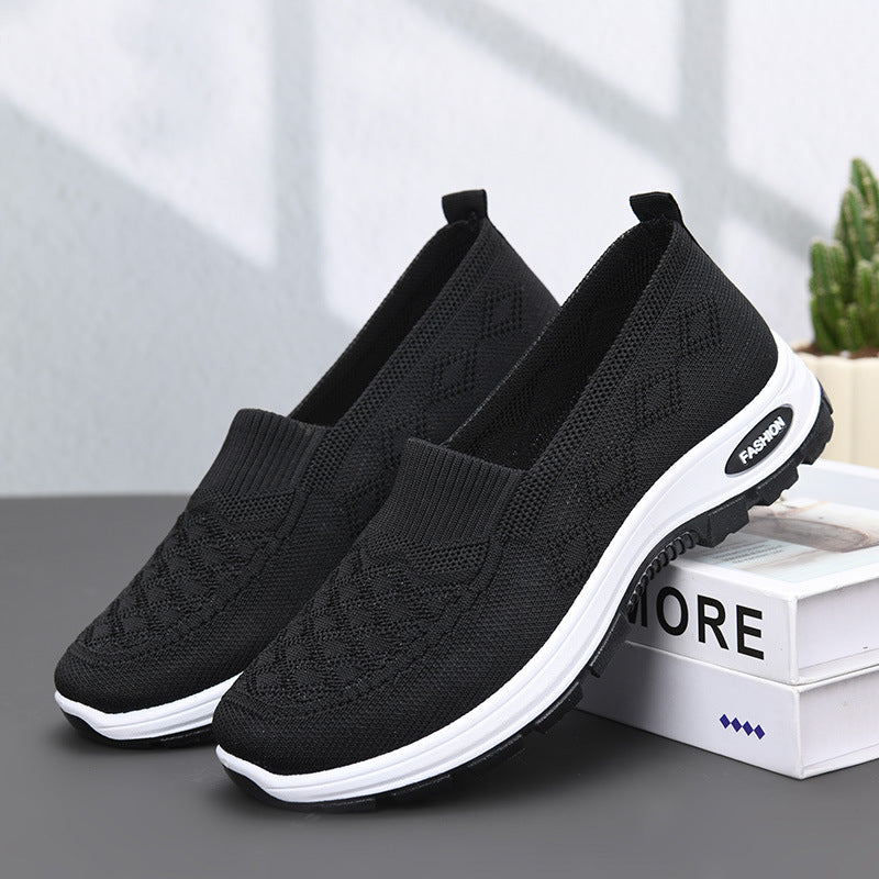 Sarah Express Flyknit Breathable Lightweight Walking Sneakers