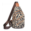 Sarah Express Leopard Print Sling Crossbody Chest Bag Style one