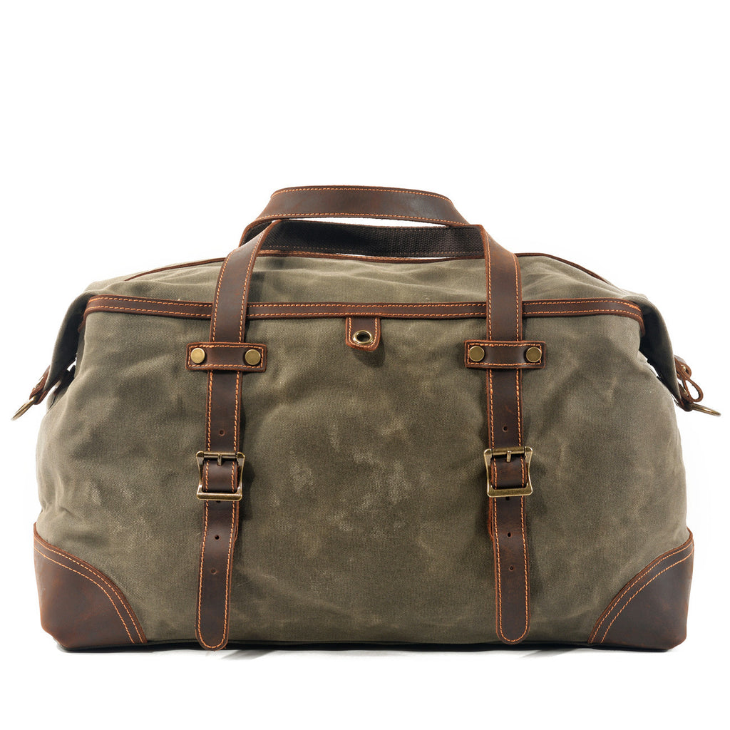 Sarah Express Canvas Travel Handbag with Leather Accents