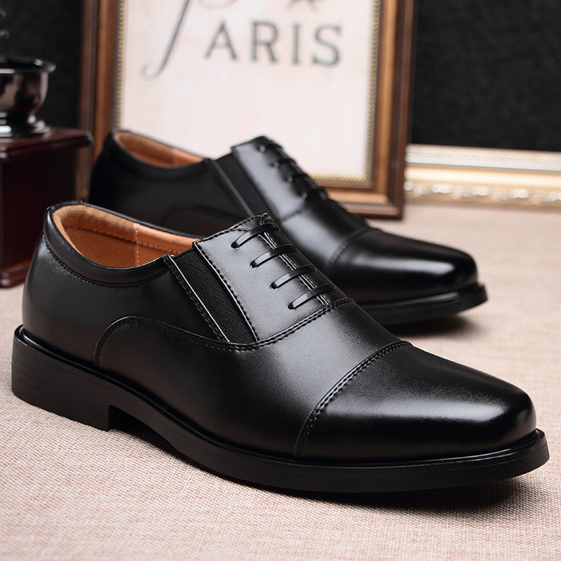 Sarah Express Men's Classic Leather Toe Cap Shoes