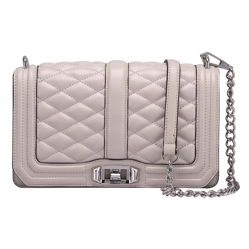 Sarah Express Rhombic Quilted Chain Shoulder Bag